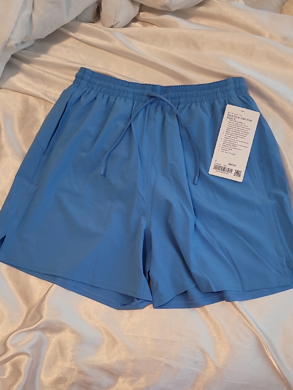 NWT Lululemon Pace Rival High-Rise Short 5" (Pool Party) Size 6